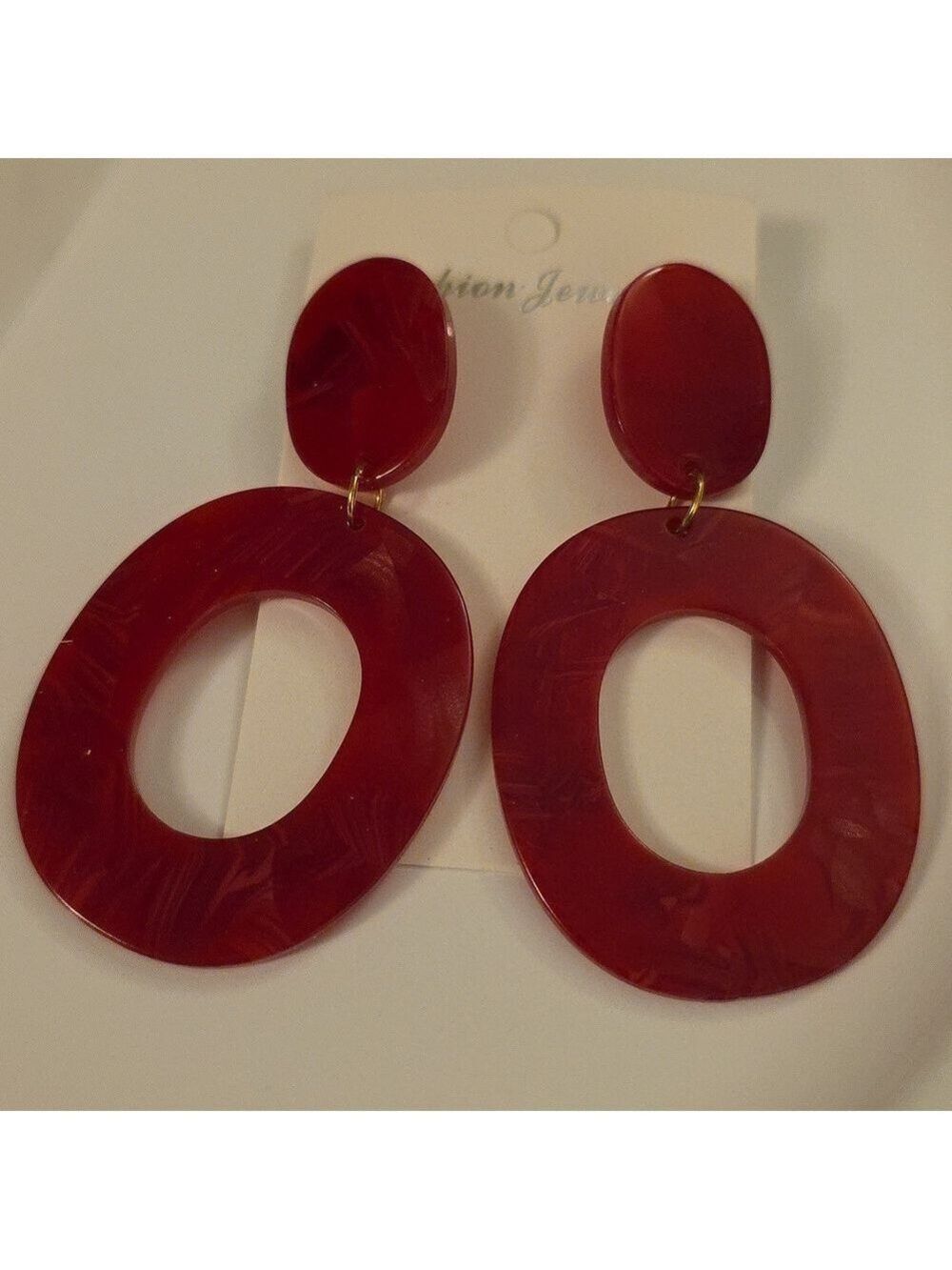 Acrylic Geometric cut out Earrings Stud